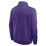 LSU Nike 1/2 Zip Pullover Club Fleece